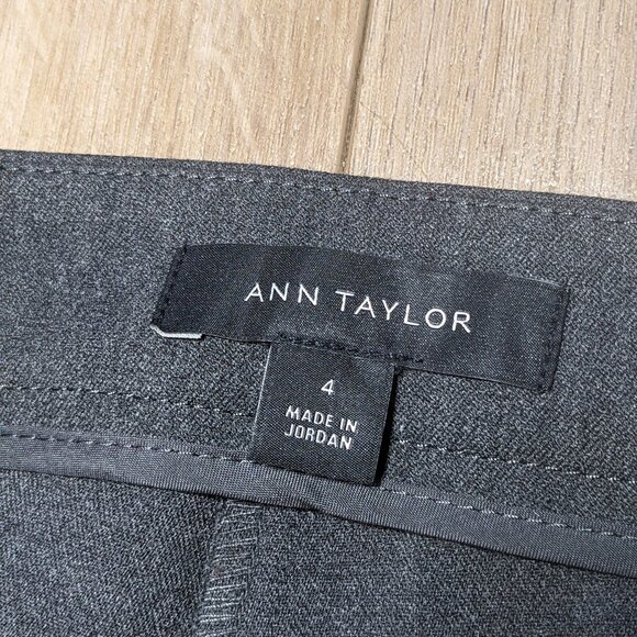 New Ann Taylor Gray Chelsea High Rise Skinny Ankle Pants Size 4 Work Career NWT - Picture 4 of 11
